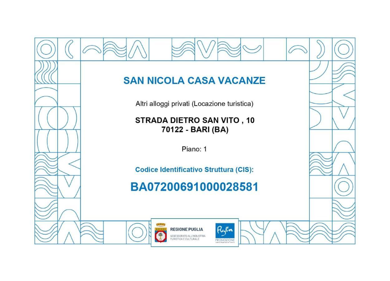 San Nicola Casa Vacanze Bari Exterior foto